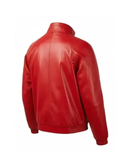 Marty Supreme Timothee Chalamet Oversized Red Leather Jacket