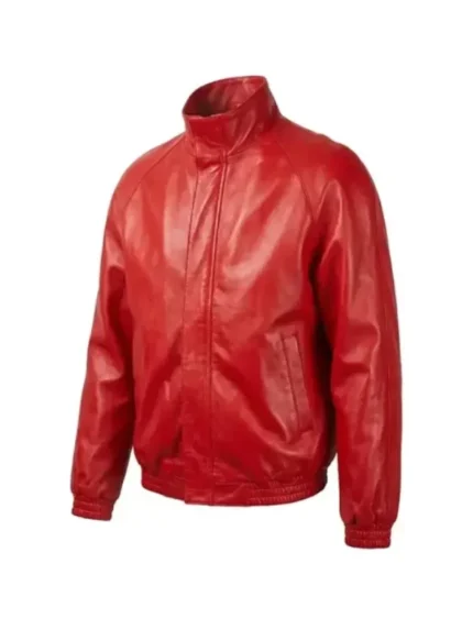 Timothee Chalamet Marty Supreme Leather Jacket Red