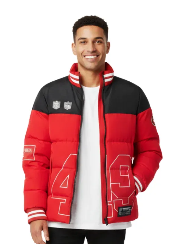 San Francisco 49ers Off Season x NFL Scarlet Team Jacket Red