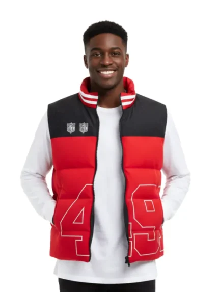 San Francisco 49ers Off Season x NFL Scarlet Team Vest