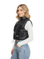 Womens San Francisco 49ers Off Season x NFL Leather Vest 2026