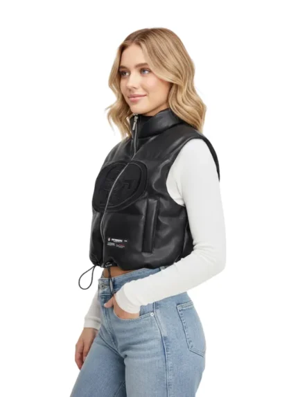 Womens San Francisco 49ers Off Season x NFL Leather Vest 2026