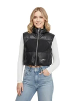 Womens San Francisco 49ers Off Season x NFL Leather Vest Black